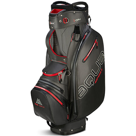 Big Max Aqua Sport 4 Waterproof Cartbag, grijs/rood