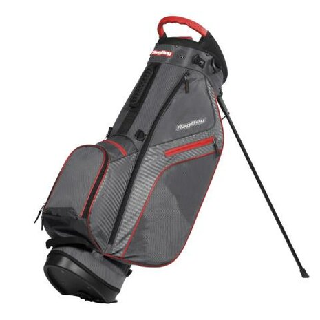 BagBoy Super Lite Standbag, grijs/rood